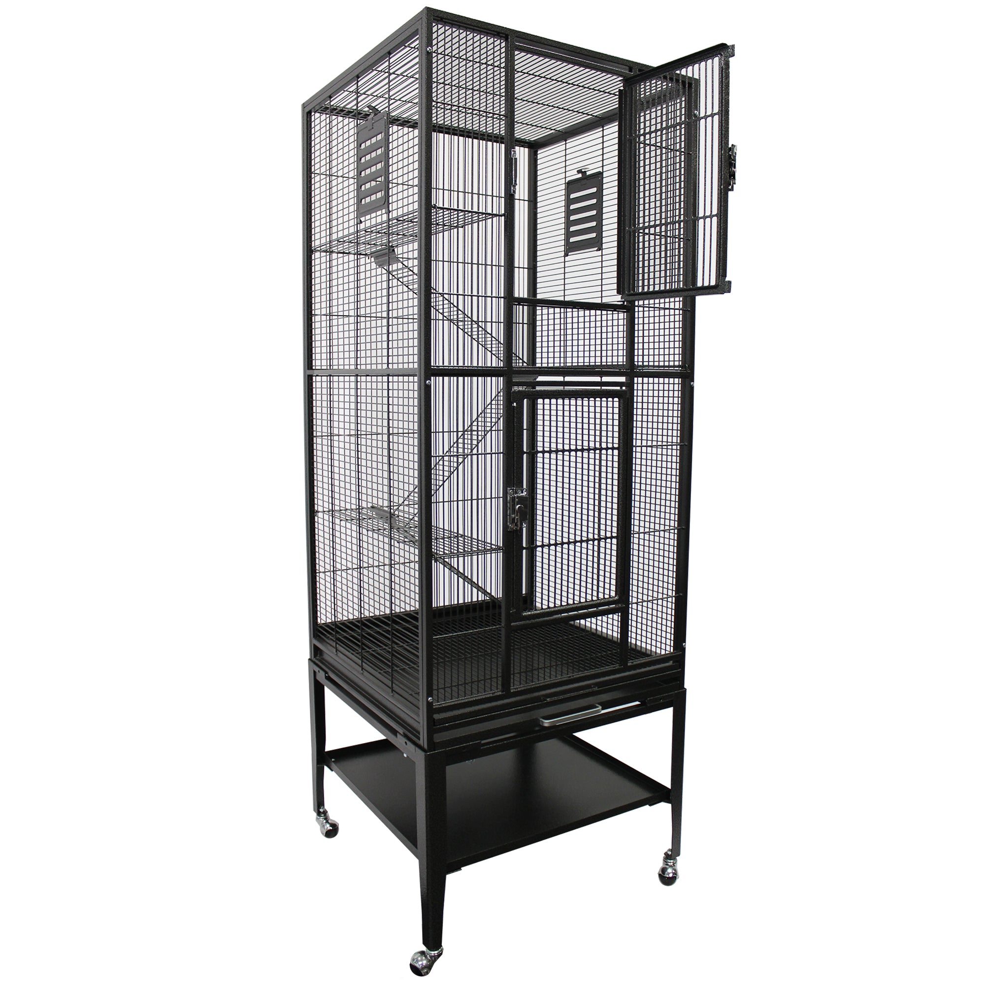 Premium Madagascar Bird Cage - Large Wrought Iron Aviary for Parrots, Finches & Canaries | Indoor & Outdoor Use for Home, Garden or Pet Store Display