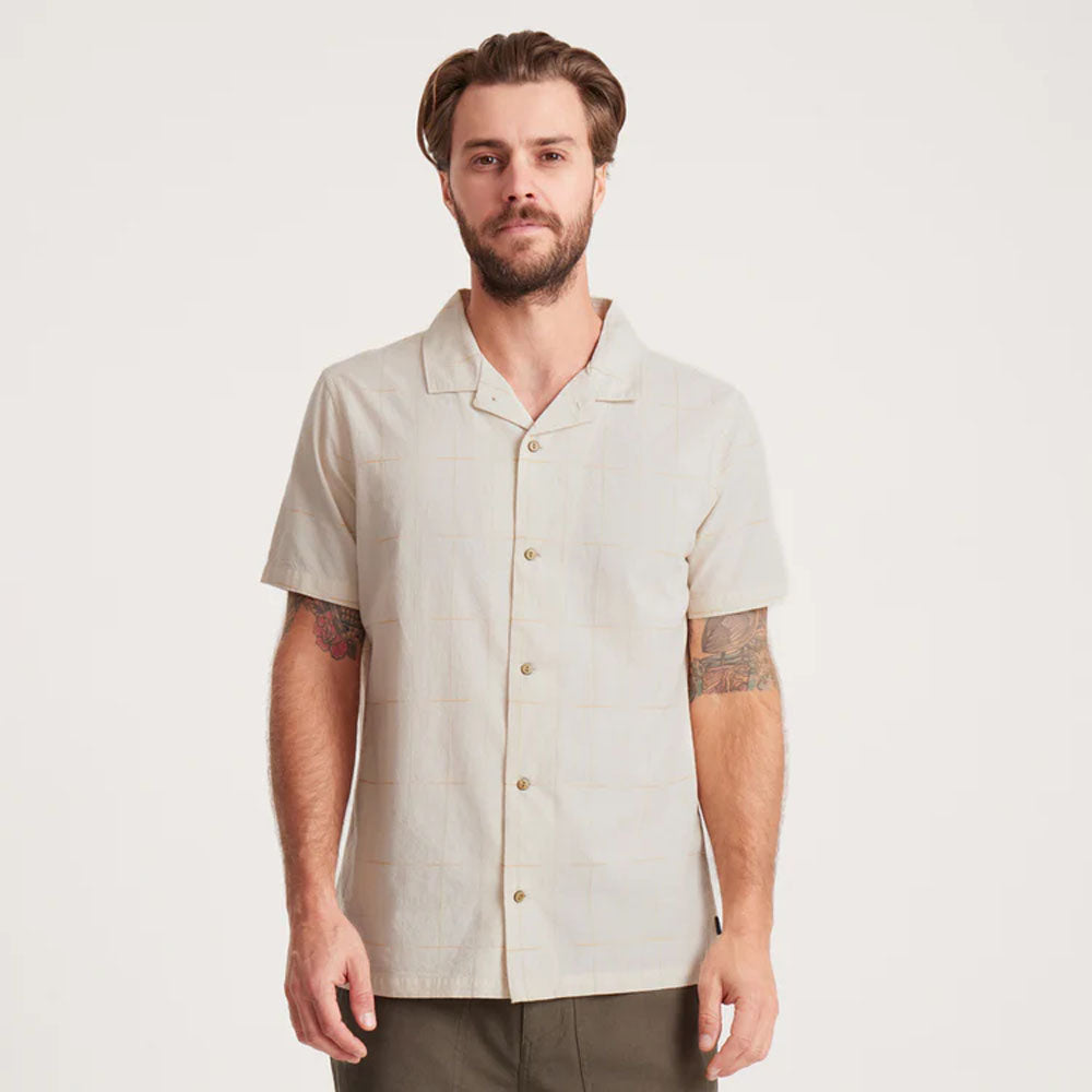 Men's Casual Short Sleeve Button Up Shirt - Breathable Cotton Summer Shirt for Outdoor Activities, Beach & Office Wear
