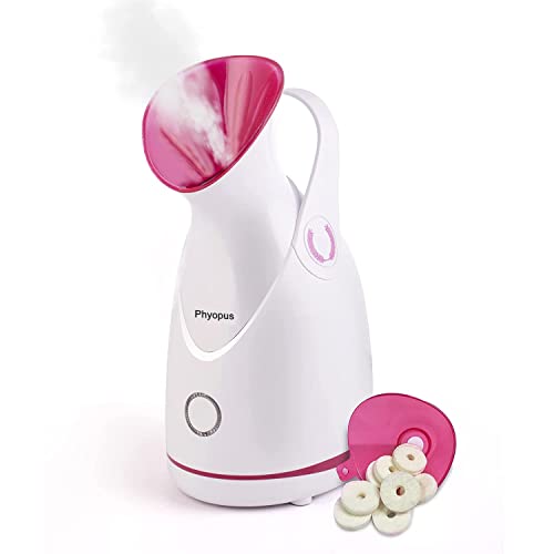 Avira Nano Ionic Facial Steamer with Hot Mist Technology - Moisturizing Skin, Opening Pores for Deep Cleansing | Cold, Cough & Sinus Relief | Home Spa & Beauty Care for Adults & Kids | Perfect for Dry Skin, Acne Treatment & Relaxation Therapy