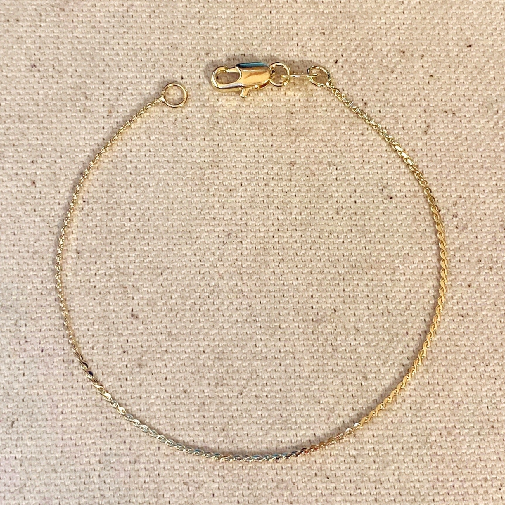 18K Gold Filled Thin Delicate Bracelet for Women - Dainty Minimalist Jewelry for Everyday Wear, Gift for Her, Wedding, Anniversary & Special Occasions