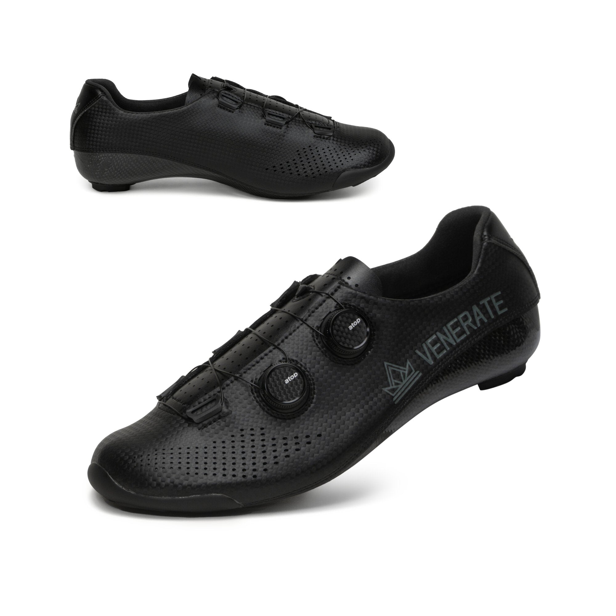 Venerate Road 2.0 Black Running Shoes - Lightweight & Breathable for Men & Women - Perfect for Jogging, Gym Workouts & Daily Walking