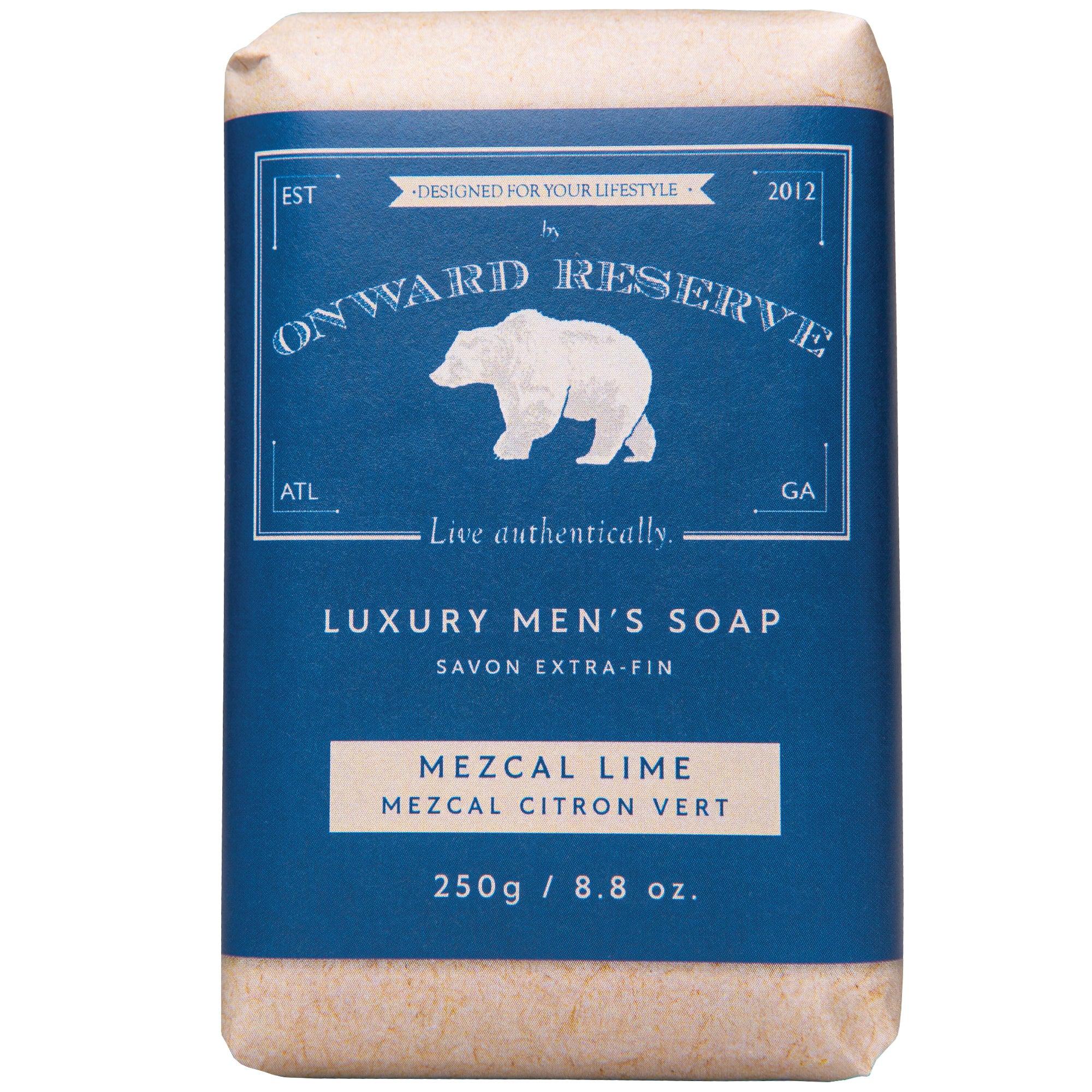 Organic Mezcal & Lime Handmade Bar Soap - Exfoliating & Moisturizing for Dry Skin - Perfect for Shower, Bath & Gift Sets
