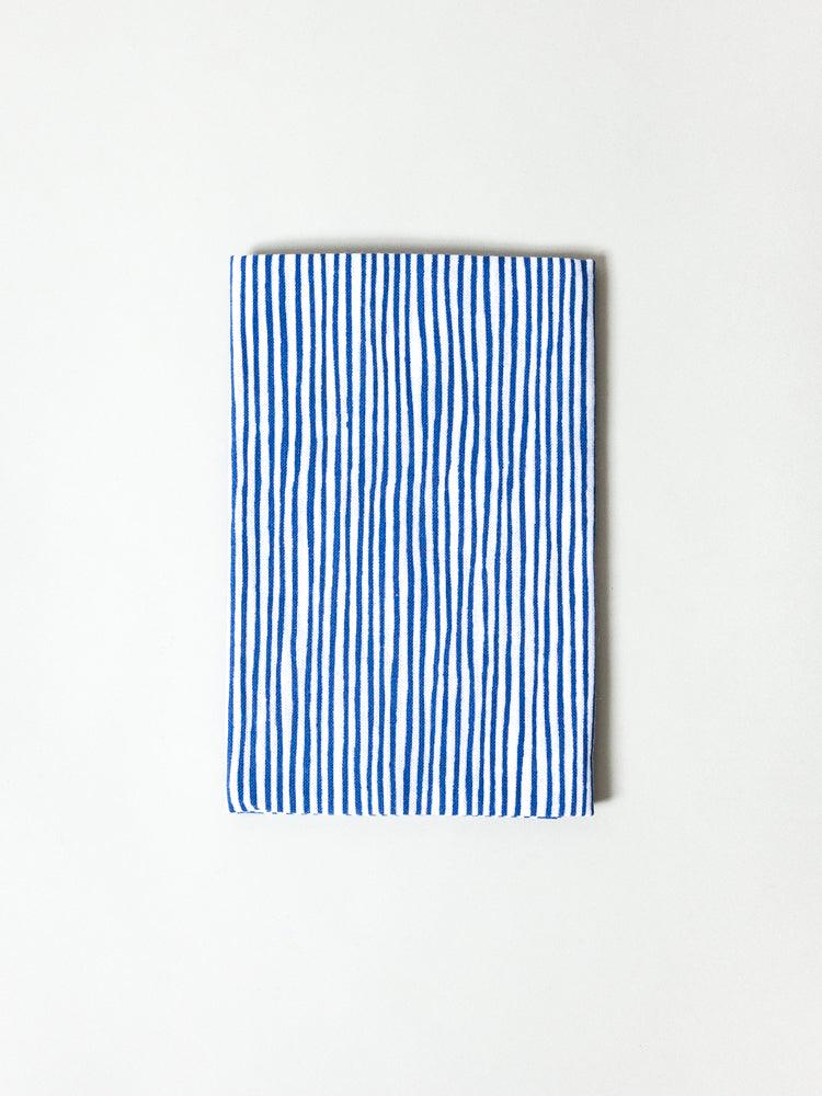 Kamawanu Tenugui Wavy Blue Stripes - Japanese Cotton Hand Towel for Kitchen, Bath & Home Decor | Multipurpose Cloth for Cleaning, Gift Wrapping & Crafts