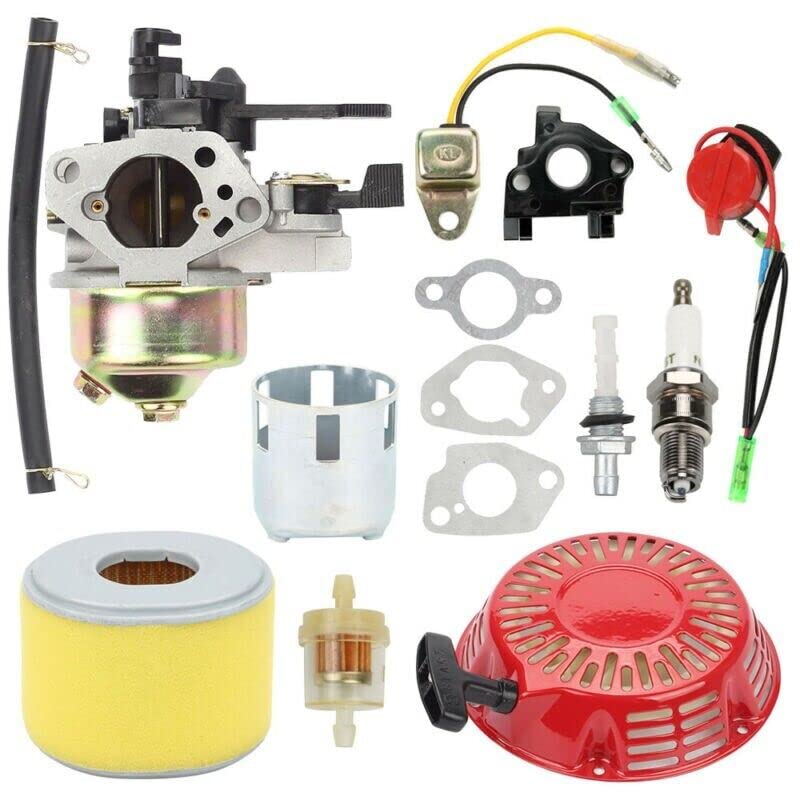 SRGDRR Carburetor Parts Compatible with H GX240 GX270 - Spark Plug Air Filter Ignition Coil Replacement Parts for Small Engine Repair & Maintenance