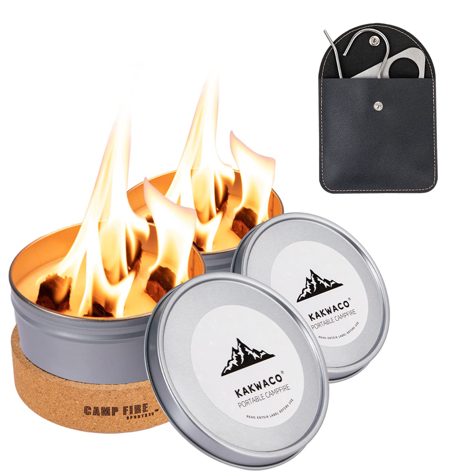 Portable Campfire Bonfire Pit with Adjustable Tripod for Outdoor Cooking - Perfect for Camping, Backpacking, and Picnics