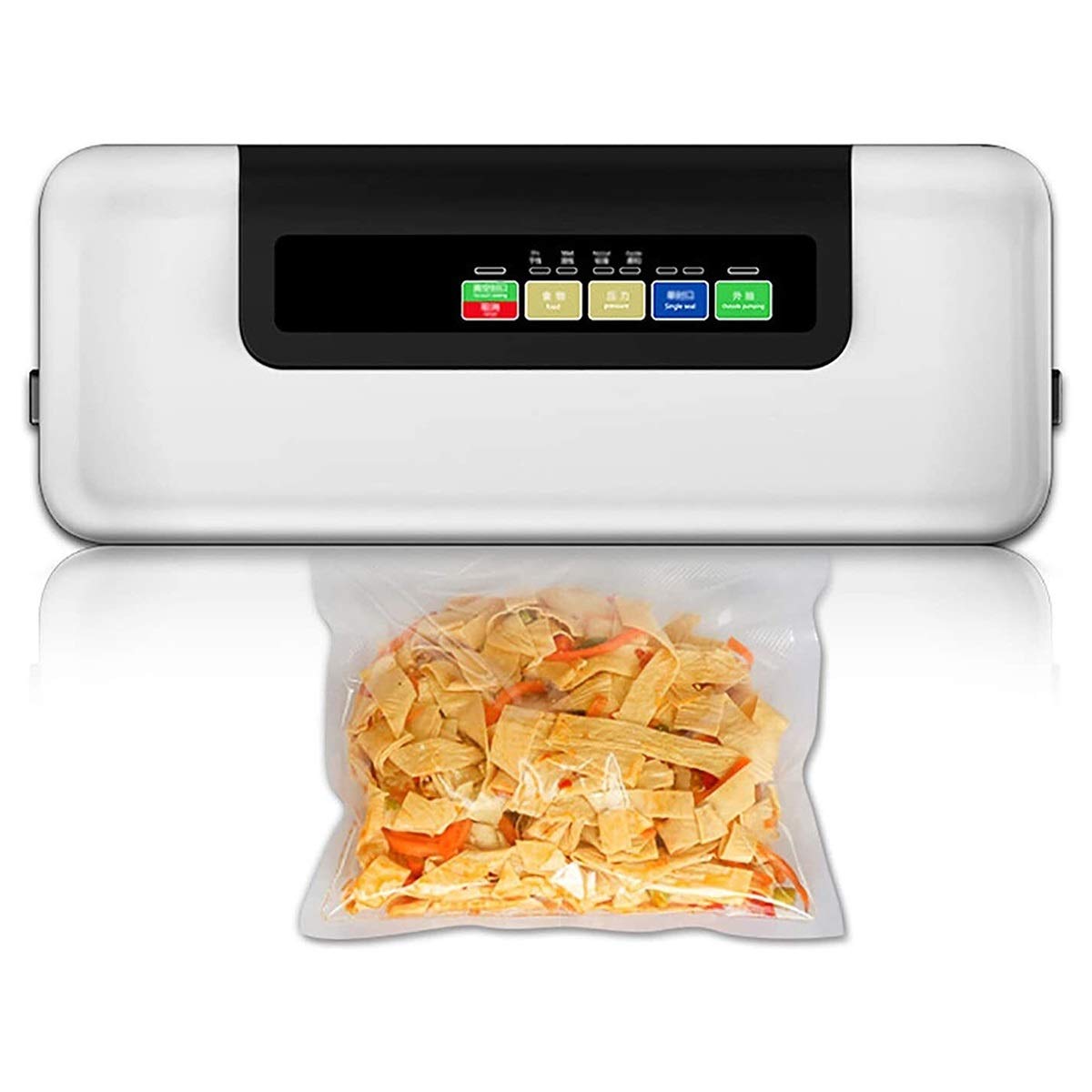 Automatic Vacuum Sealer Machine for Food Preservation - Built-in Cutter with Dry & Moist Food Modes | Keep Food Fresh Longer | Perfect for Meal Prep, Sous Vide & Freezer Storage