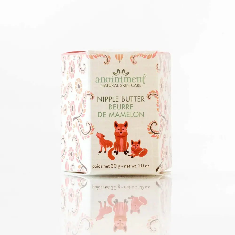 Organic Nipple Butter for Breastfeeding - 30g Soothing Cream for Cracked & Dry Nipples - Perfect for Nursing Mothers & Pumping Relief