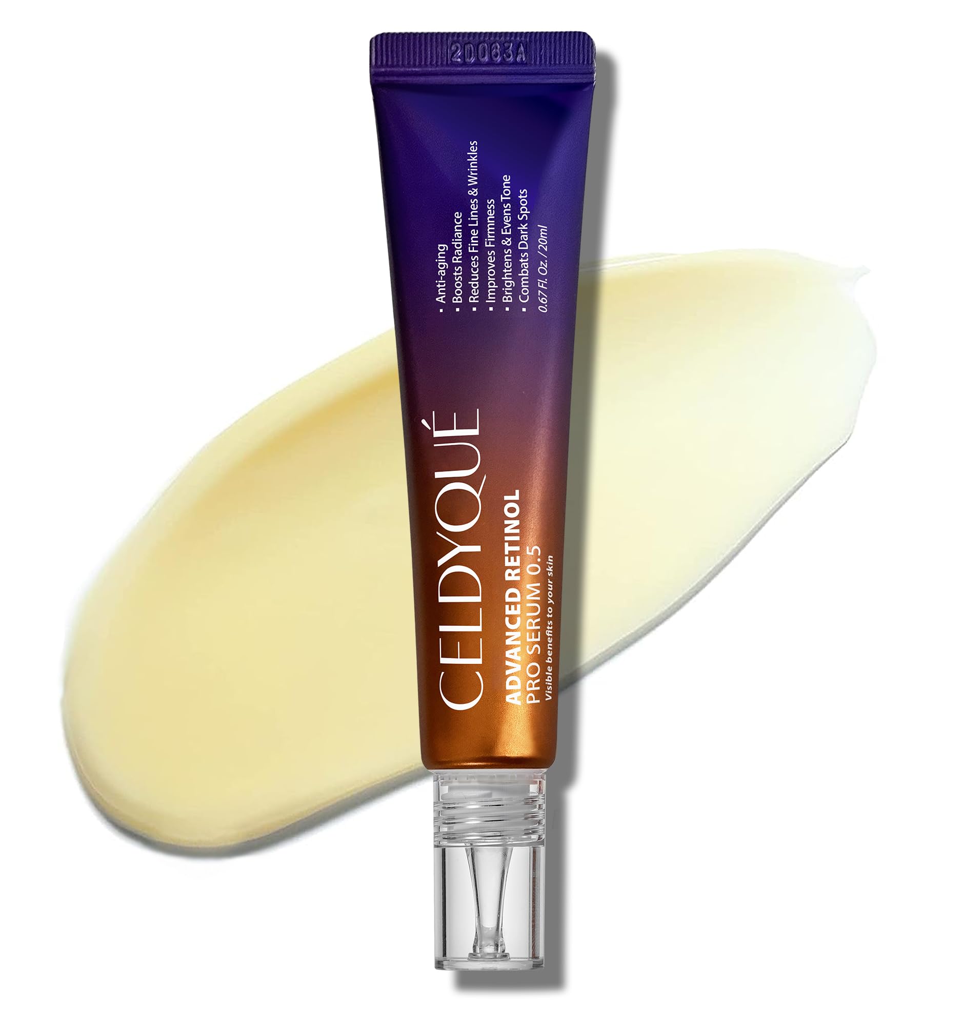 Advanced Retinol Pro Serum 0.5% with Centella Asiatica 66% - Anti-Aging Face Cream with Retinal Complex, Niacinamide & Hyaluronic Acid - Korean Skincare for Wrinkles, Dark Spots & Fine Lines - Perfect for Night Routine & Mature Skin Care