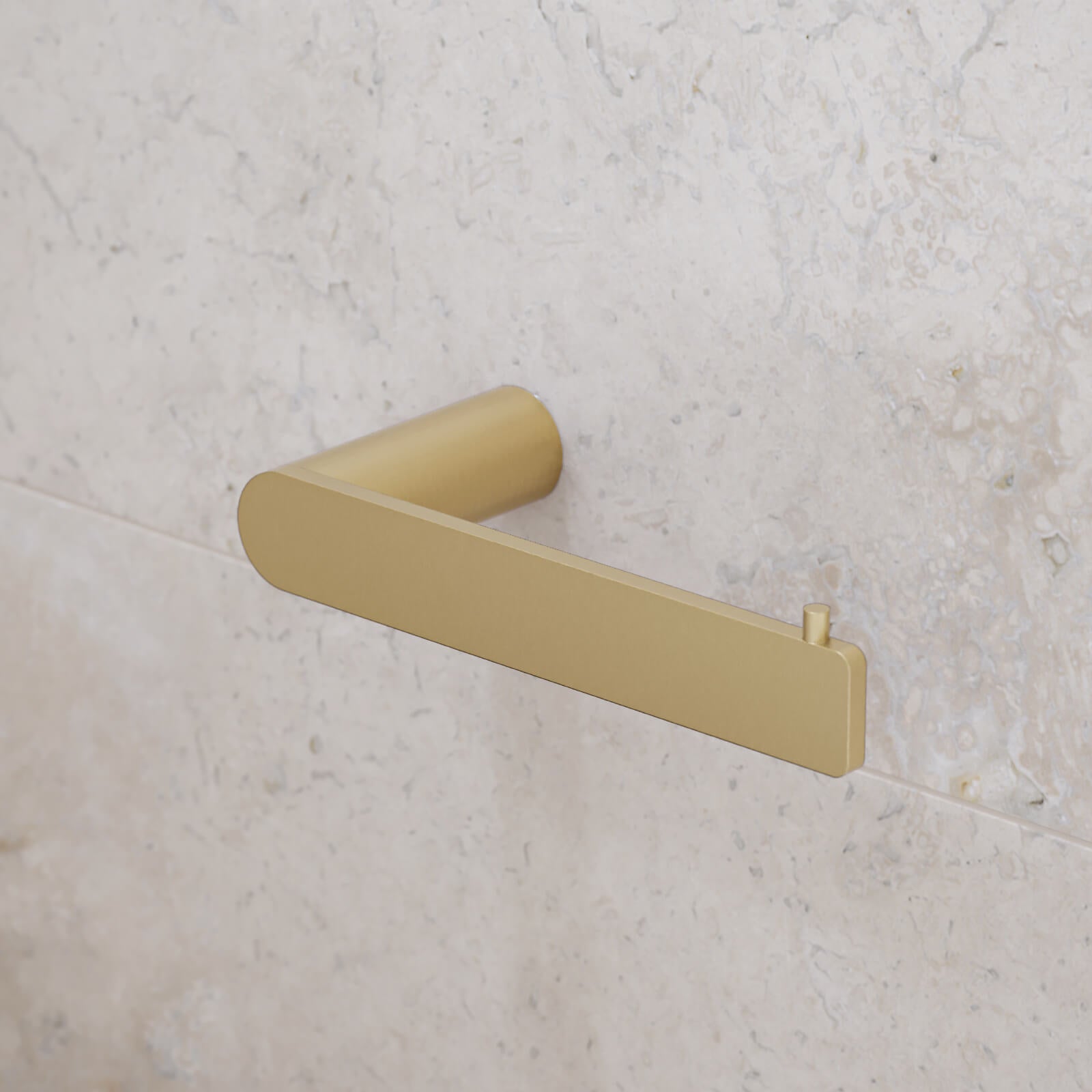 Caroma Urbane II Brushed Brass Toilet Paper Holder - Modern Bathroom Accessory for Home & Hotel Decor