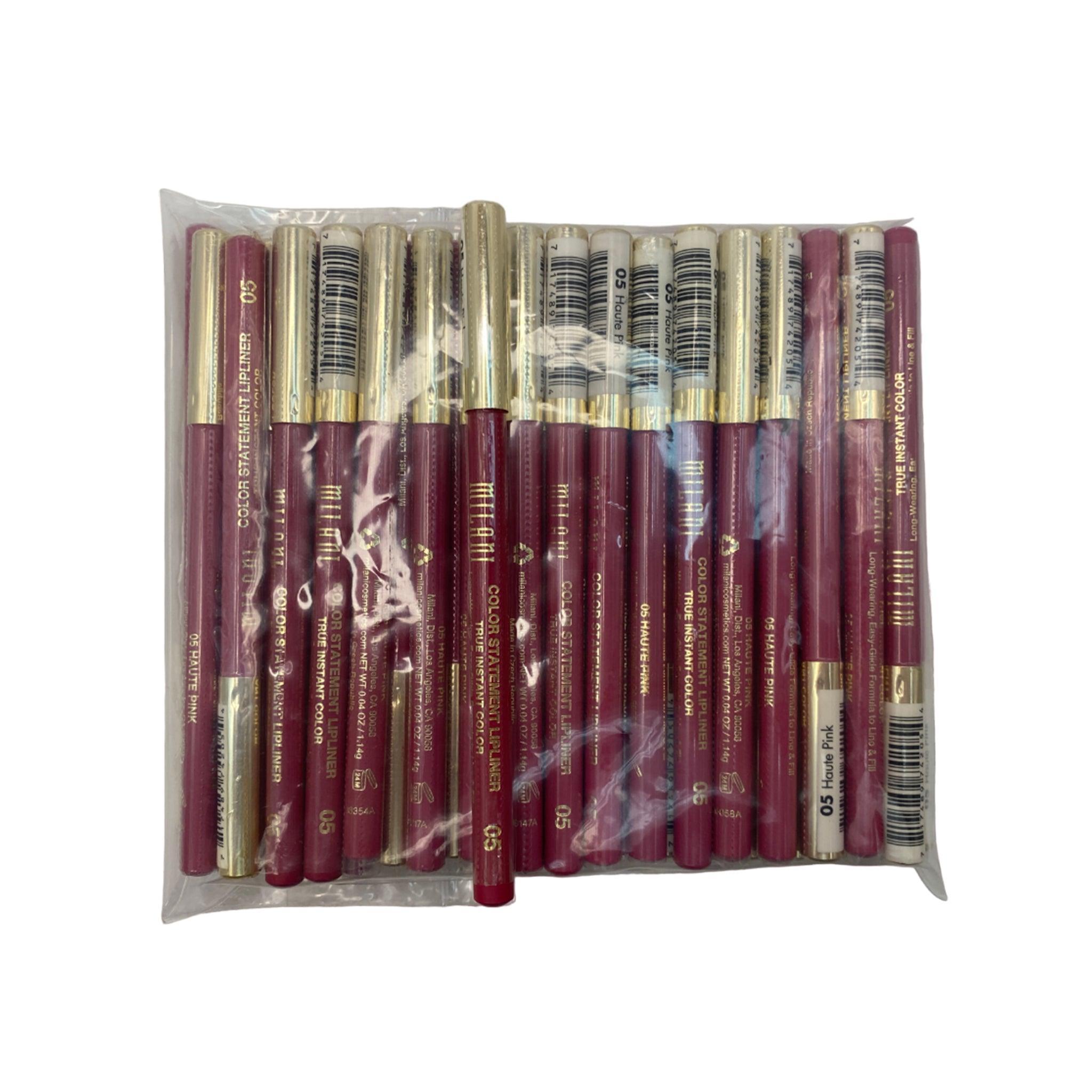 Milani 05 Haute Pink True Instant Color Statement Lipliner - 50 Pcs Box | Long-Lasting Lip Liner Pencil for Precise Definition & Bold Matte Finish | Perfect for Everyday Wear, Special Occasions & Makeup Artists