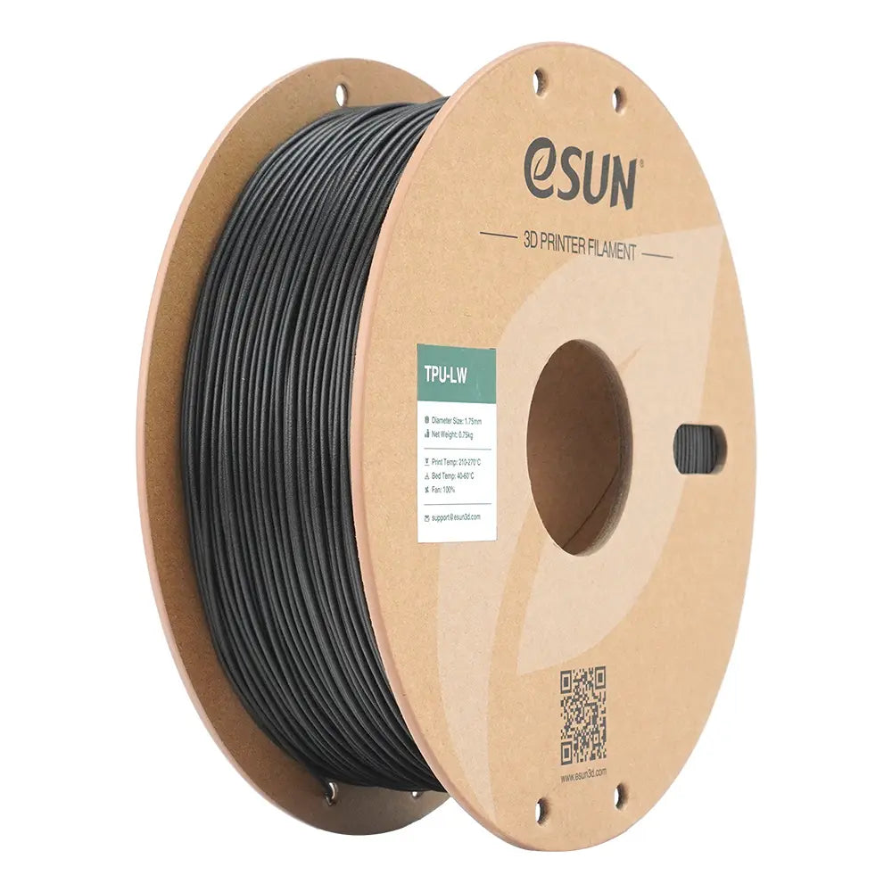 eSUN eTPU LW 3D Printing Filament 0.75kg (1.65 lbs) - Flexible, Durable Material for Cosplay, Footwear & Shock Absorption Projects