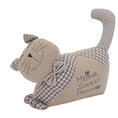 Cute Cat Door Stopper - Home Sweet Home Decor with Adorable Animal Design - Perfect for Bedroom, Nursery & Living Room