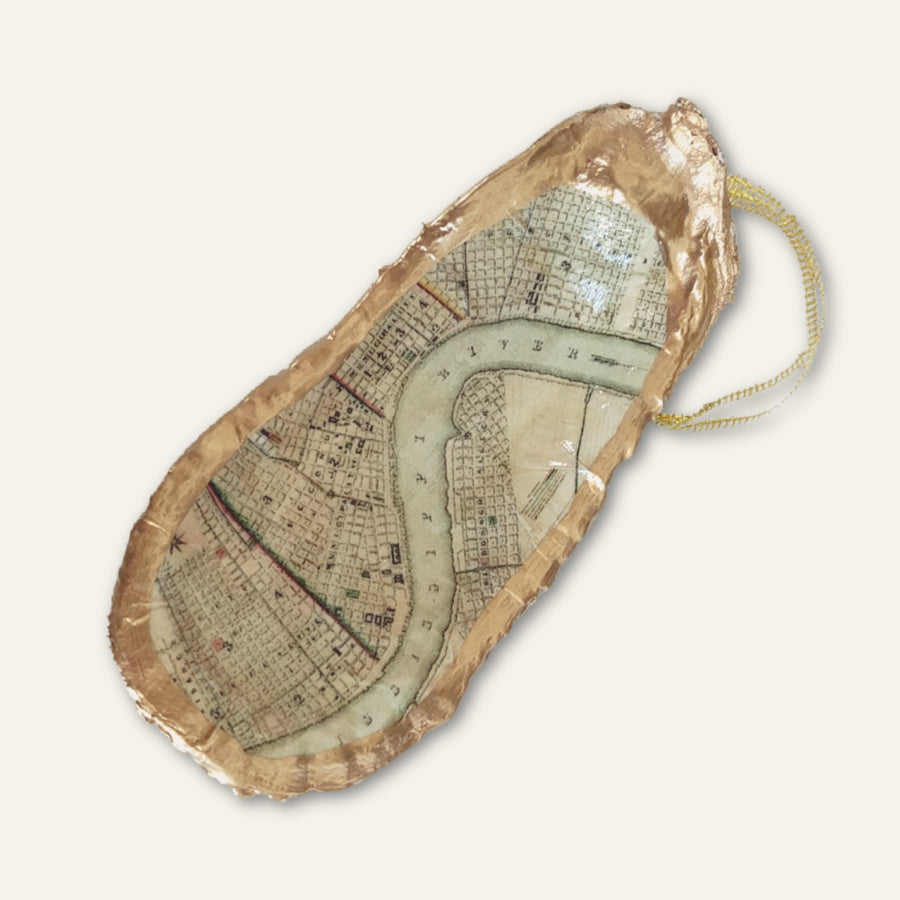 Mighty Mississippi Oyster Ornament - Handcrafted Christmas Tree Decoration for Coastal & Southern Home Decor | Perfect Holiday Gift for Seafood Lovers
