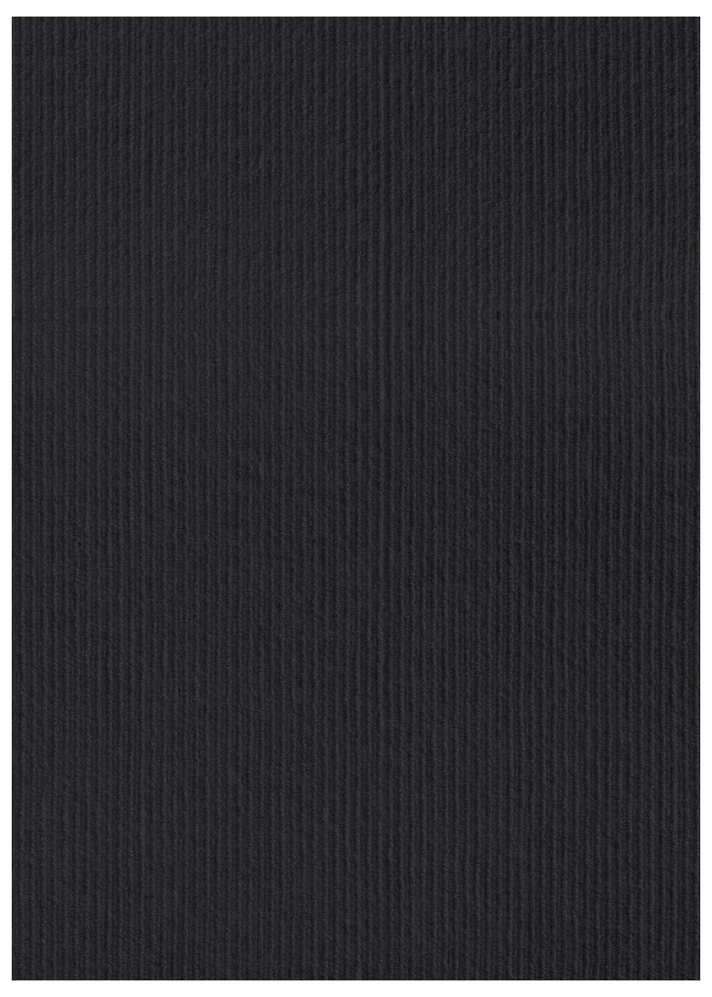 Soft & Durable Ribbed Pattern Indoor/Outdoor Area Rug - 8'x12' Mocha - 100% PET Fiber - Lightweight, Flexible & Easy to Clean - Perfect for Living Room, Patio, Deck or Dorm - Machine Washable & Portable