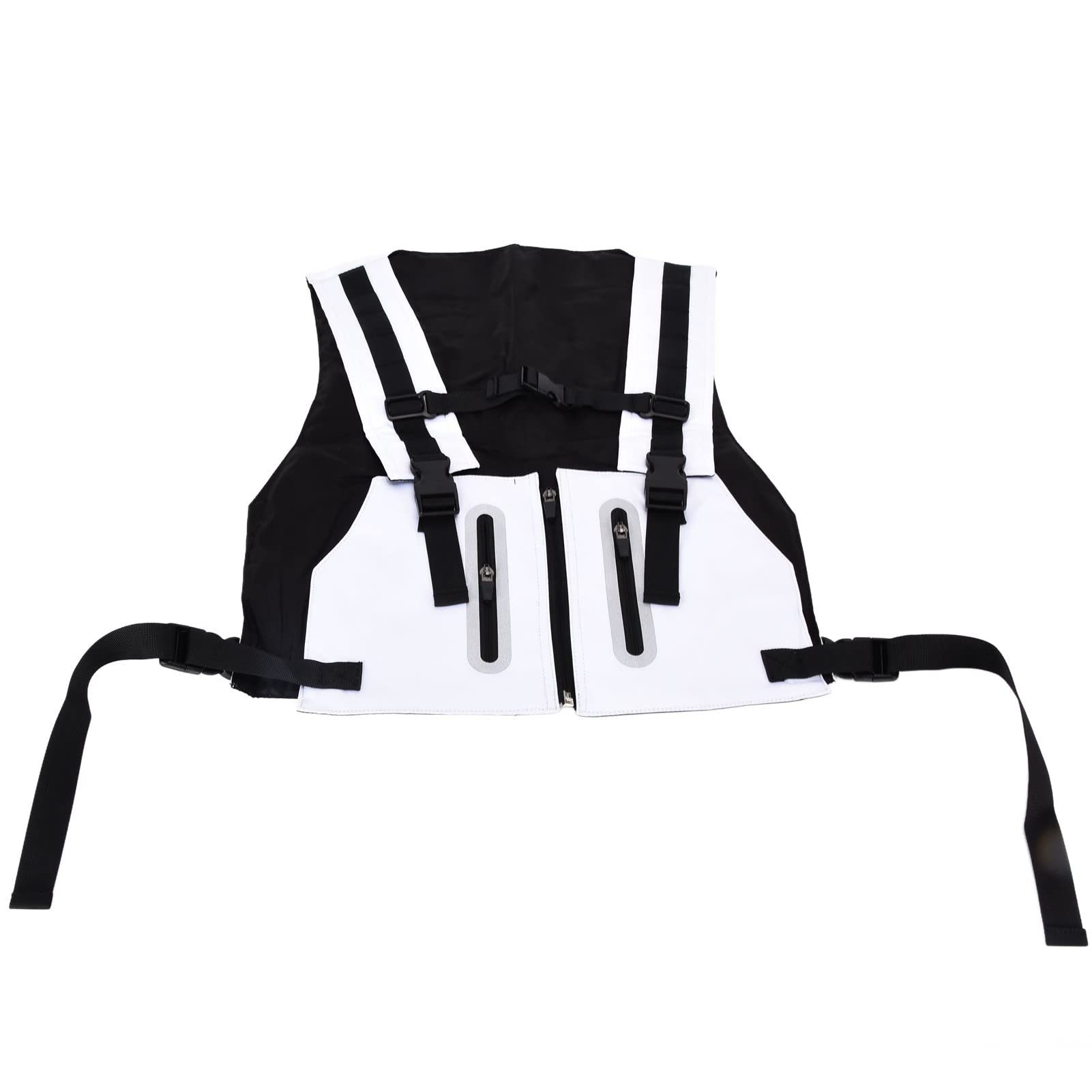 High Visibility Reflective Safety Vest for Hiking & Cycling - Breathable, Waterproof with Zipper Pockets - Perfect for Outdoor Adventures & Nighttime Activities