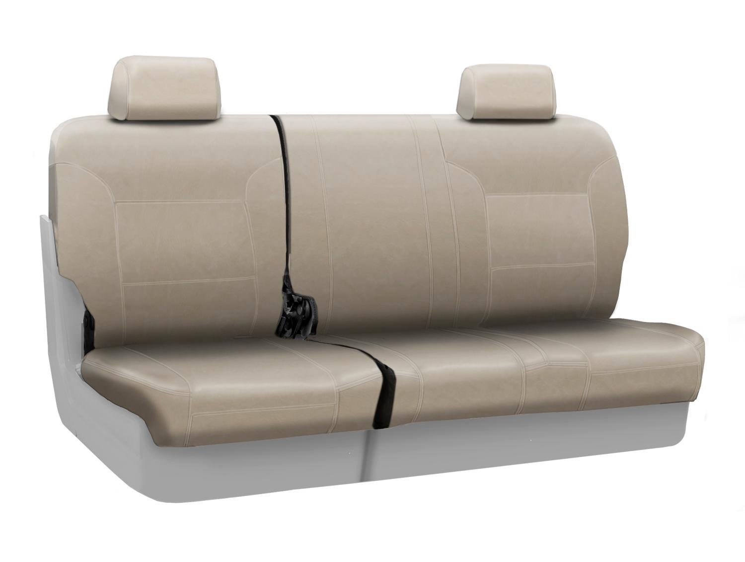 Premium Leatherette Custom Fit Rear 60/40 Bench Seat Cover for Mitsubishi Montero Sport - Cashmere Solid | Durable Car Seat Protector for Pets, Kids & Spills | Perfect for Off-Road Adventures & Daily Commutes
