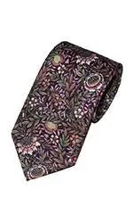 Premium LA Smith Pink Men's Silk Tie - Elegant Liberty Fabric Necktie for Business, Weddings & Formal Occasions