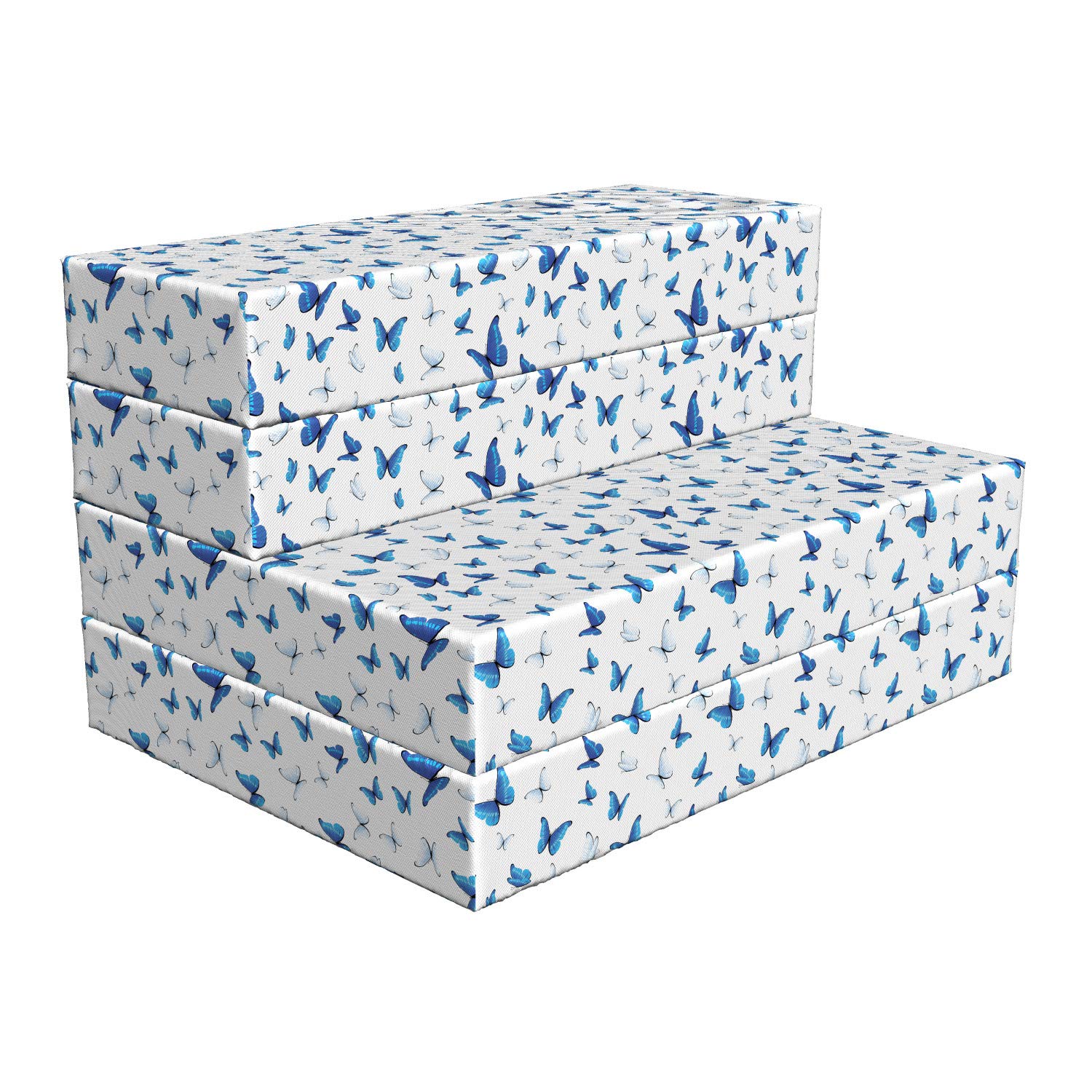 Ambesonne Butterfly Foldable Mattress - Rainforest Wilderness Design, 74.8