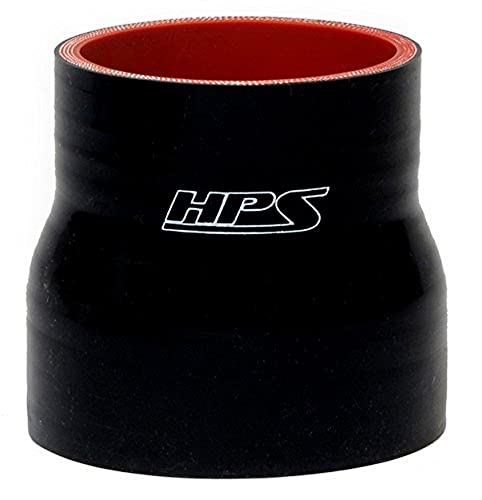 High-Performance HPS Silicone Reducer Coupler Hose HTSR-187-212-BLK for Turbocharged & Intercooler Piping Systems - Perfect for Automotive, Marine & Industrial Applications