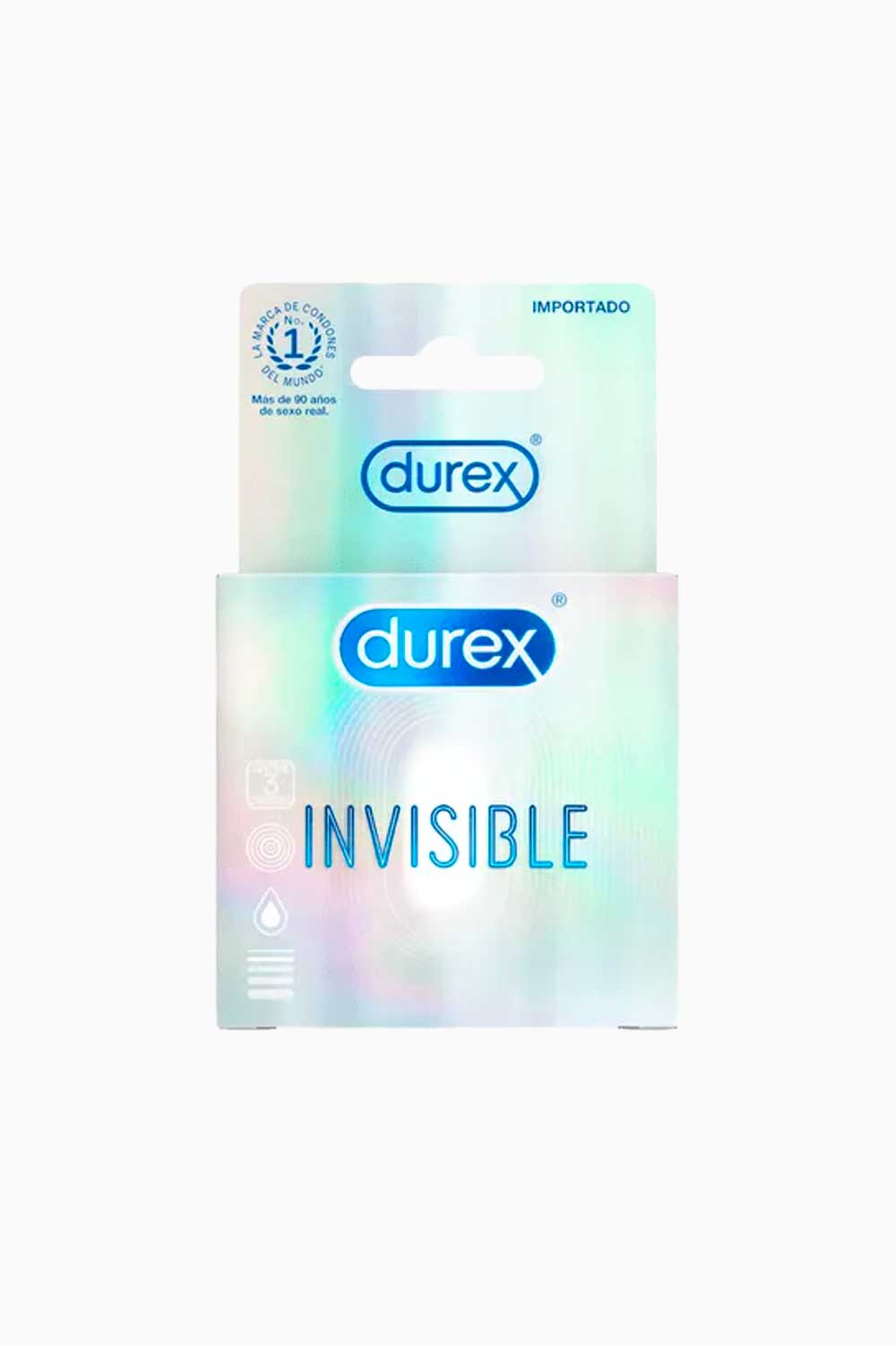 Durex Invisible Ultra Thin Condoms - 3 Pack | Premium Protection for Enhanced Intimacy & Sensitivity | Perfect for Couples & Safe Sex
