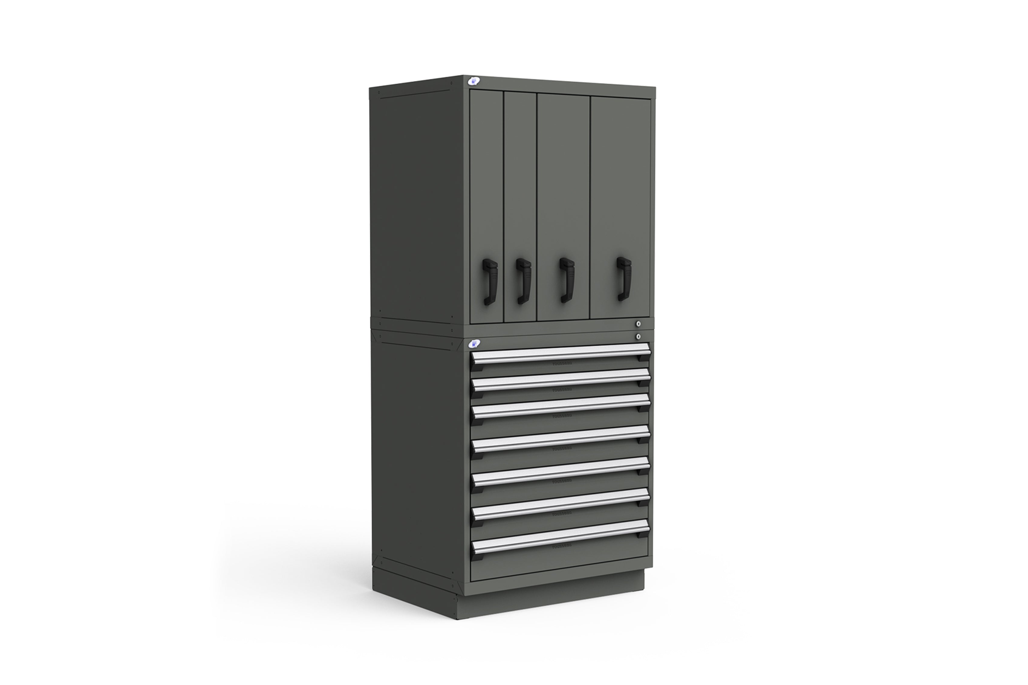 Rousseau R2V 7-Drawer Storage Cabinet - Organize Office, Living Room, or Bedroom with Premium Wooden Storage Solution