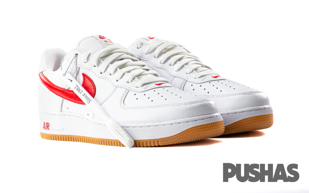 Nike Air Force 1 '07 Low 'Color of the Month University Red Gum' Sneakers (2023) - Men's Basketball Shoes for Casual Wear & Street Style
