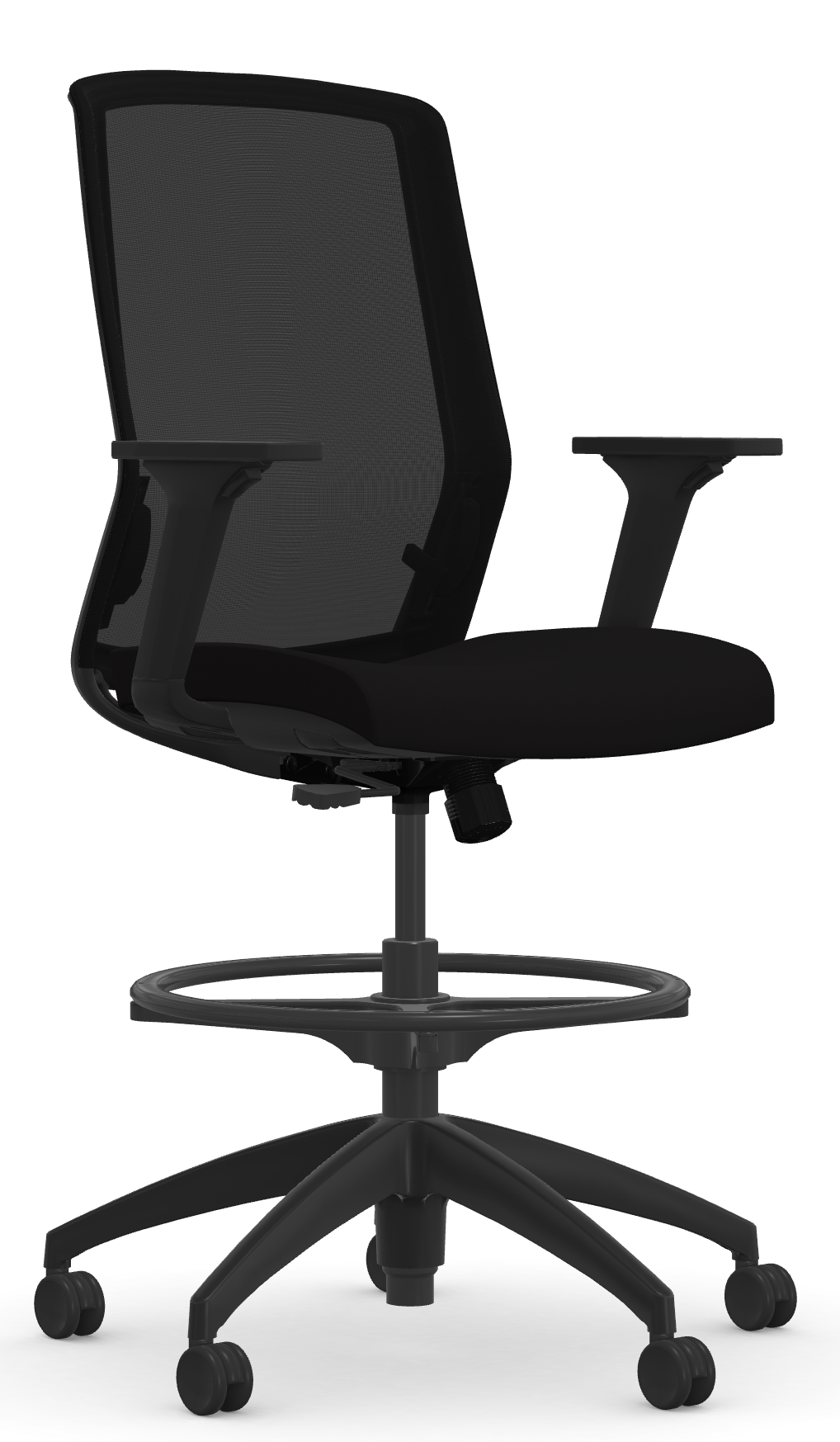 9 to 5 NEO Mesh Back 8 Stools (3168) - Ergonomic Office Chairs with Adjustable Height for Home & Commercial Use - Perfect for Conference Rooms, Dining Tables, and Workstations