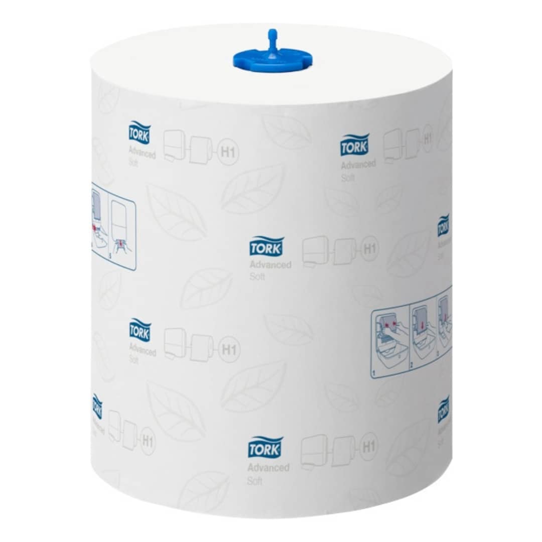 Tork Hand Towel Matic Extra Soft Advanced Roll 2-Ply White (612 Sheets, 6 Rolls) - Premium Bathroom & Kitchen Paper Towels for Home, Office & Commercial Use
