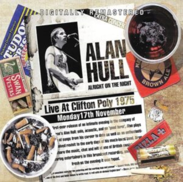 Alan Hull CD - Alright On The Night: Live At Clifton Poly 1975 | Rare Vintage Folk Rock Album | Perfect for Music Collectors & 70s Rock Fans