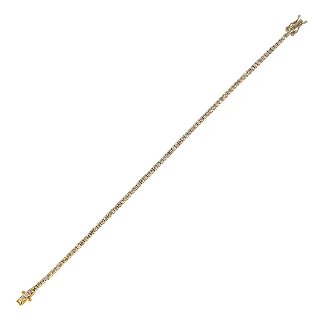 2ctw Diamond Tennis Bracelet in 14K Yellow Gold - Elegant Jewelry for Women, Perfect for Weddings, Parties & Special Occasions