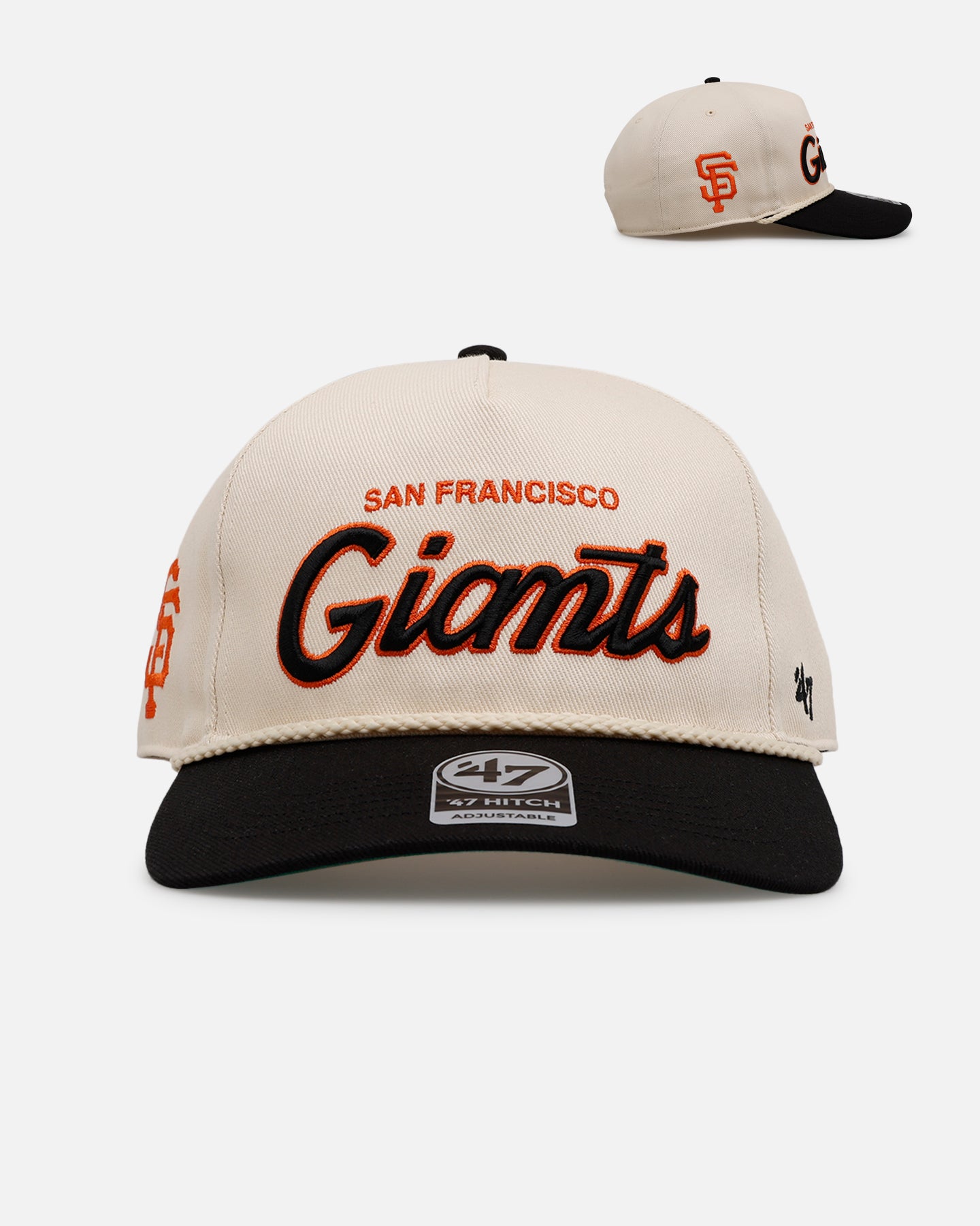 47 Brand San Francisco Giants MLB Opening Day Script Hitch Snapback Hat - Adjustable Baseball Cap for Men & Women - Perfect for Games, Sports, and Casual Wear