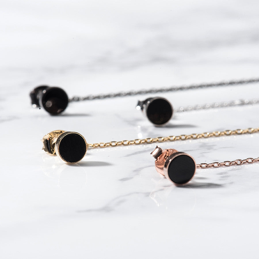 925 Sterling Silver Black Onyx Drop Earrings for Women - Elegant Dangle Jewelry for Party, Wedding & Evening Wear