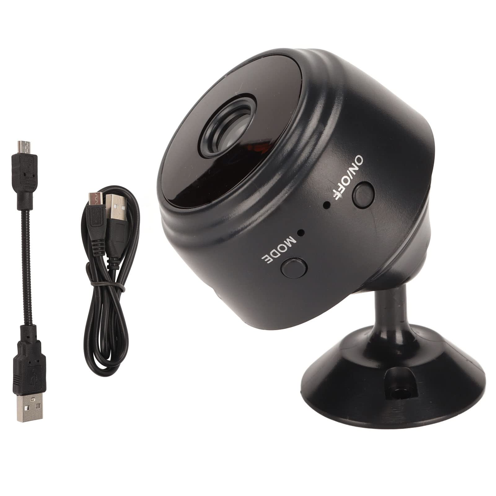 HD Indoor WiFi Security Camera - Wireless Home Surveillance, Baby Monitor & Pet Camera with Smartphone App, Night Vision, 2-Way Audio, Cloud & Local Storage - Perfect for Home, Office, Nursery & Pet Monitoring