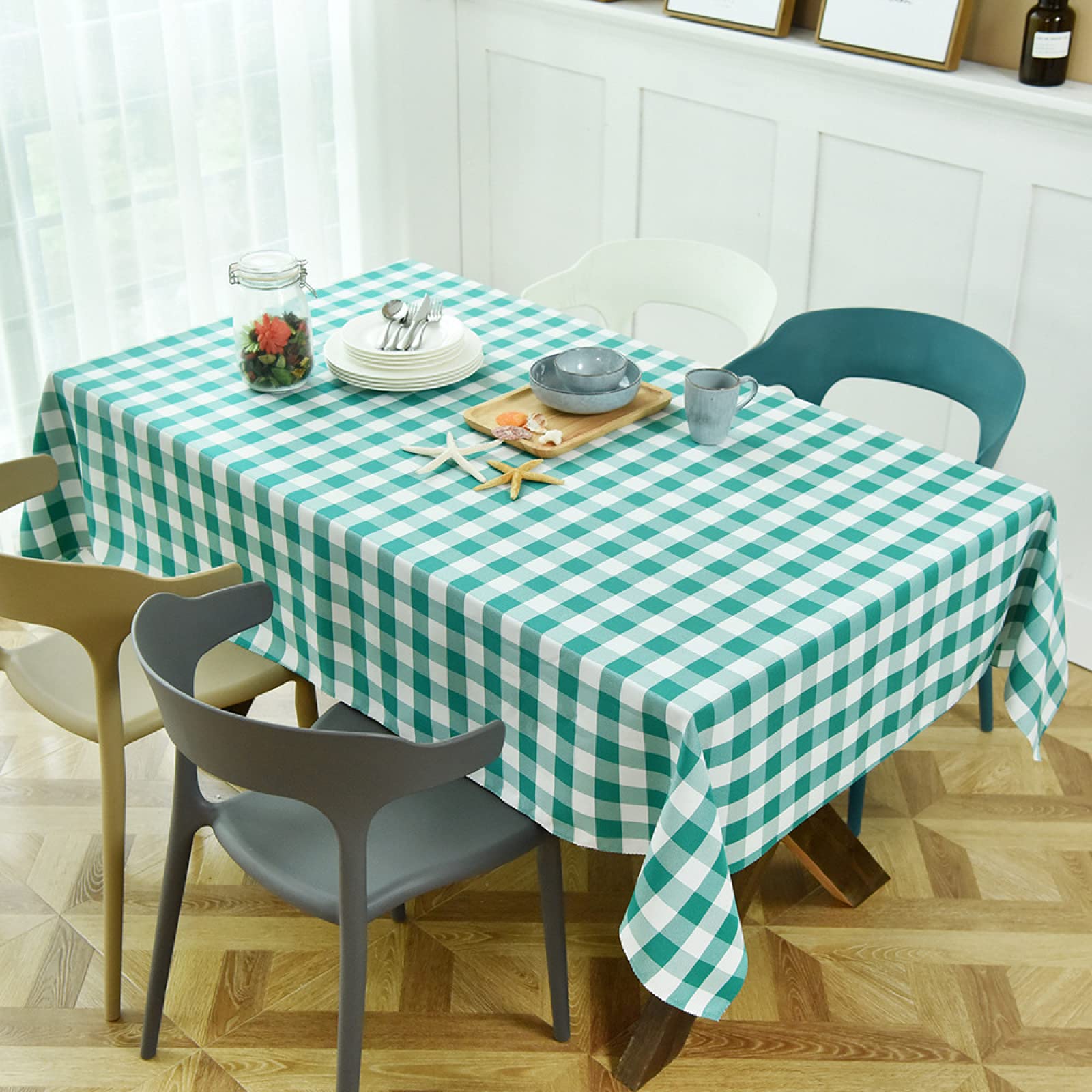 LIUJIU Premium Polyester Tablecloth 120x120cm - Elegant Banquet Table Cover for Weddings, Restaurants & Events | Waterproof & Wrinkle-Resistant Fabric for Easy Maintenance | Perfect for Dining, Parties & Home Decor