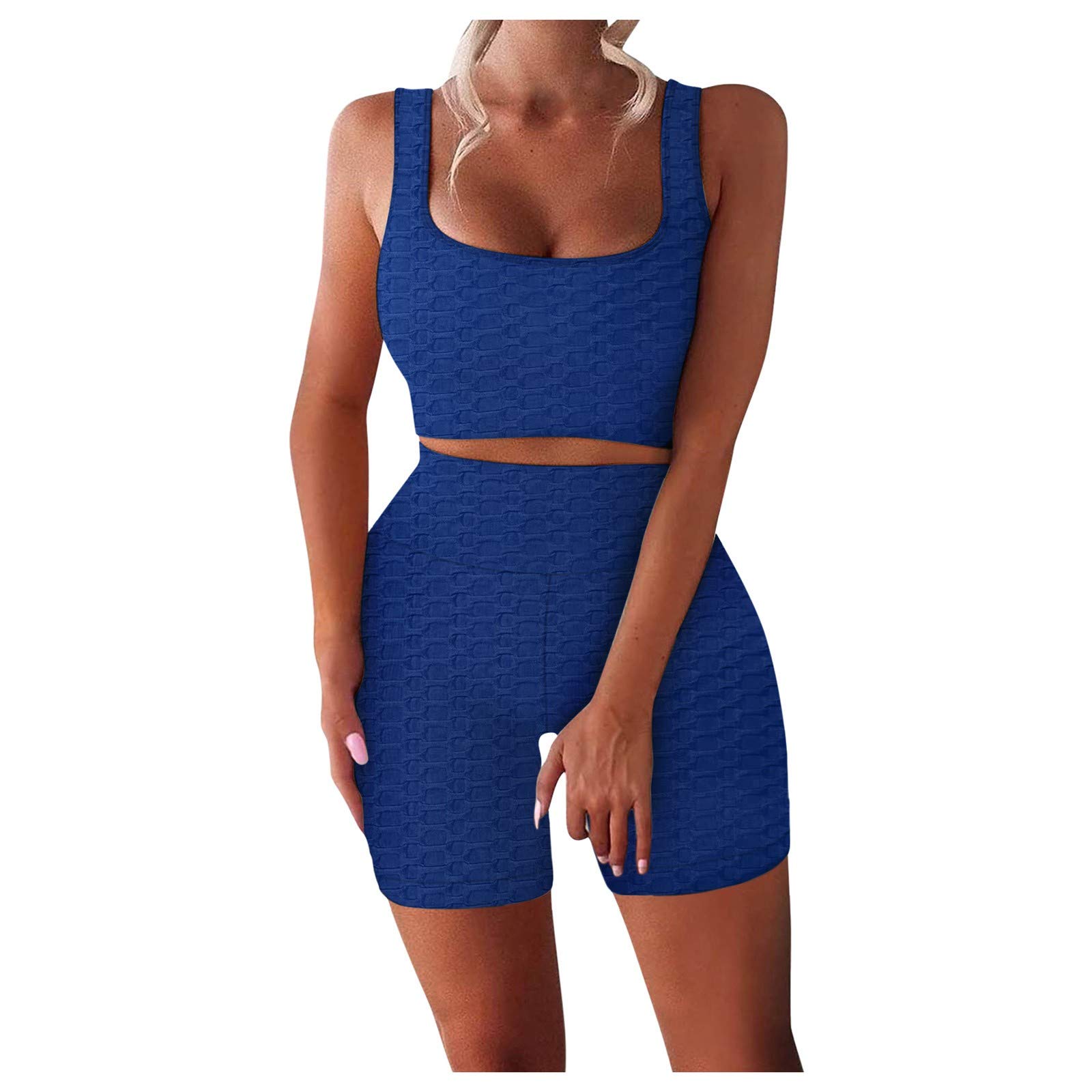 Petite Women's Workout Sets - 2-Piece Yoga Outfits for Fitness