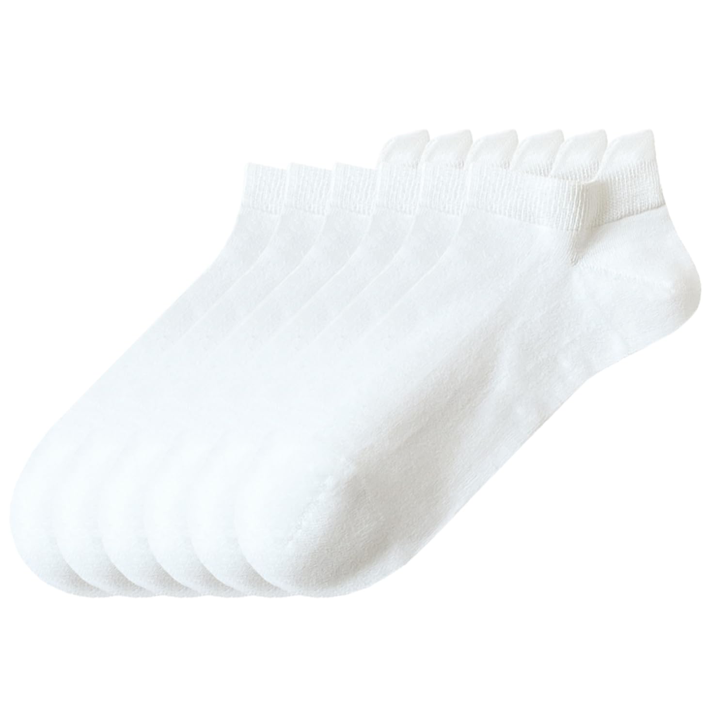 6 Pairs Men's Cushioned Ankle Socks with Heel Tab - Low Cut Casual Socks for Size 7-11 - Perfect for Running, Gym & Everyday Comfort