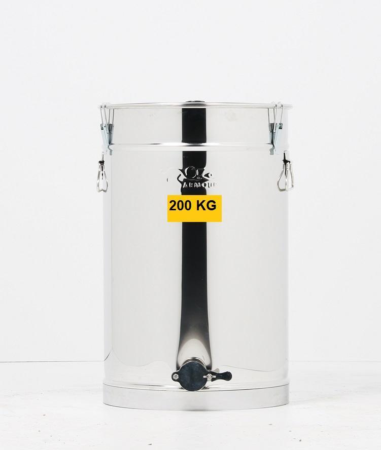 OZ ARMOUR 200 KG Stainless Steel Honey Tank - Food Grade SS304 for Beekeeping, Brewing & Commercial Storage