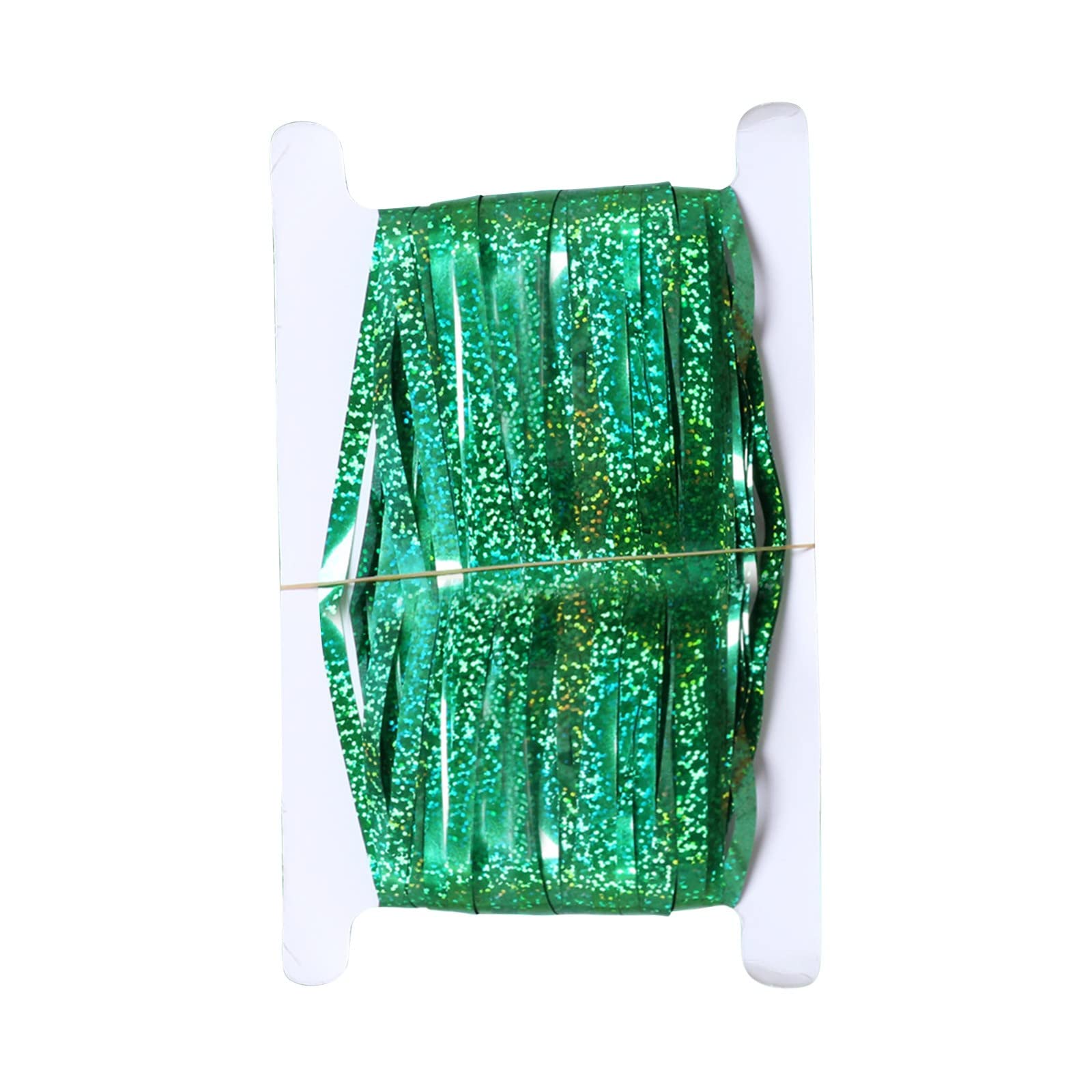 KELINFONG Graduation Party Decorations 2024 - Shimmer Foil Curtain for Birthday, Wedding & Celebration - 1m x 1m Green Rain Curtain Backdrop - Perfect for Graduation Ceremonies, Birthday Parties & Wedding Receptions