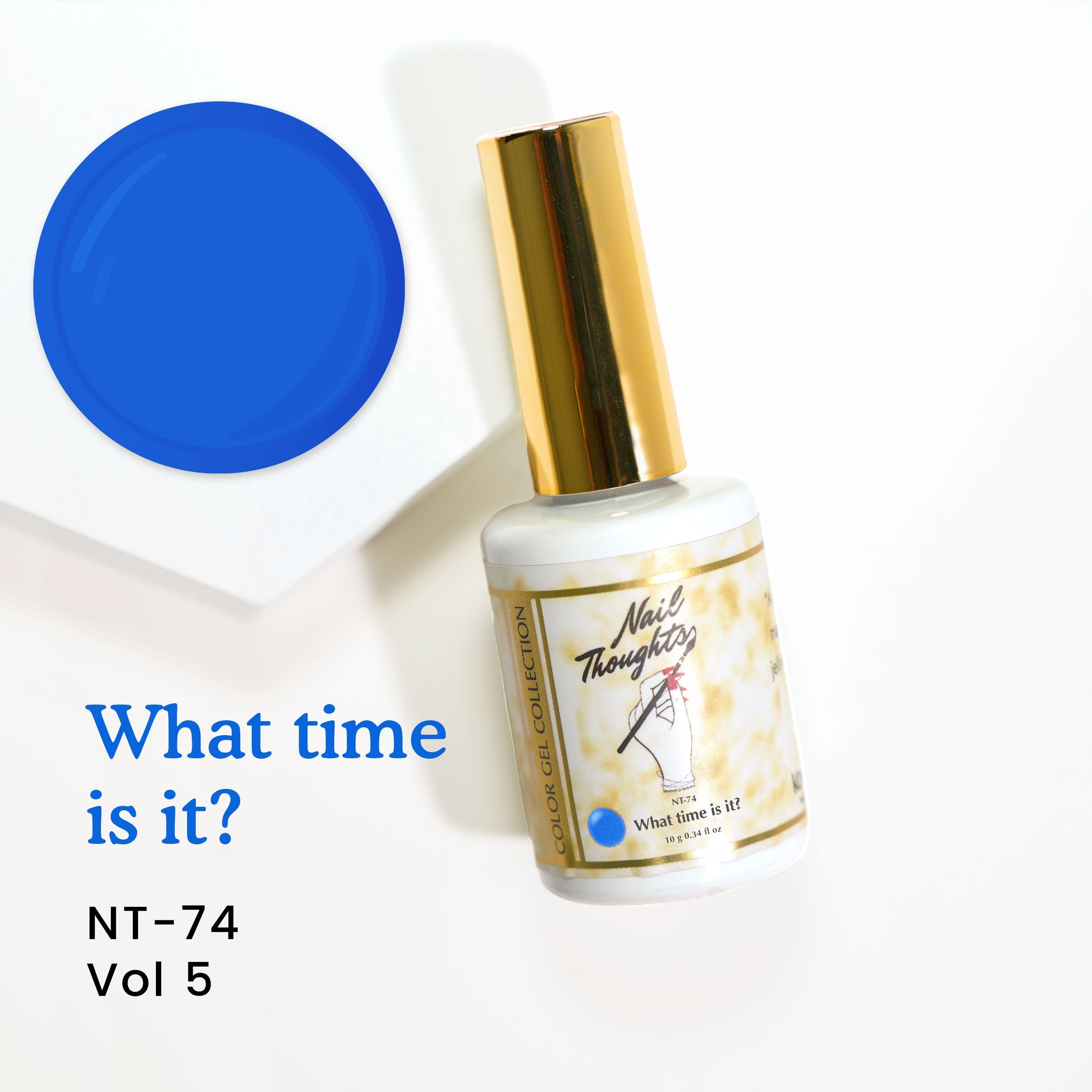 Nail Thoughts NT 74 What Time Is It? - Premium Nail Polish Set for Professional & DIY Manicures - Perfect for Parties, Weddings & Special Occasions