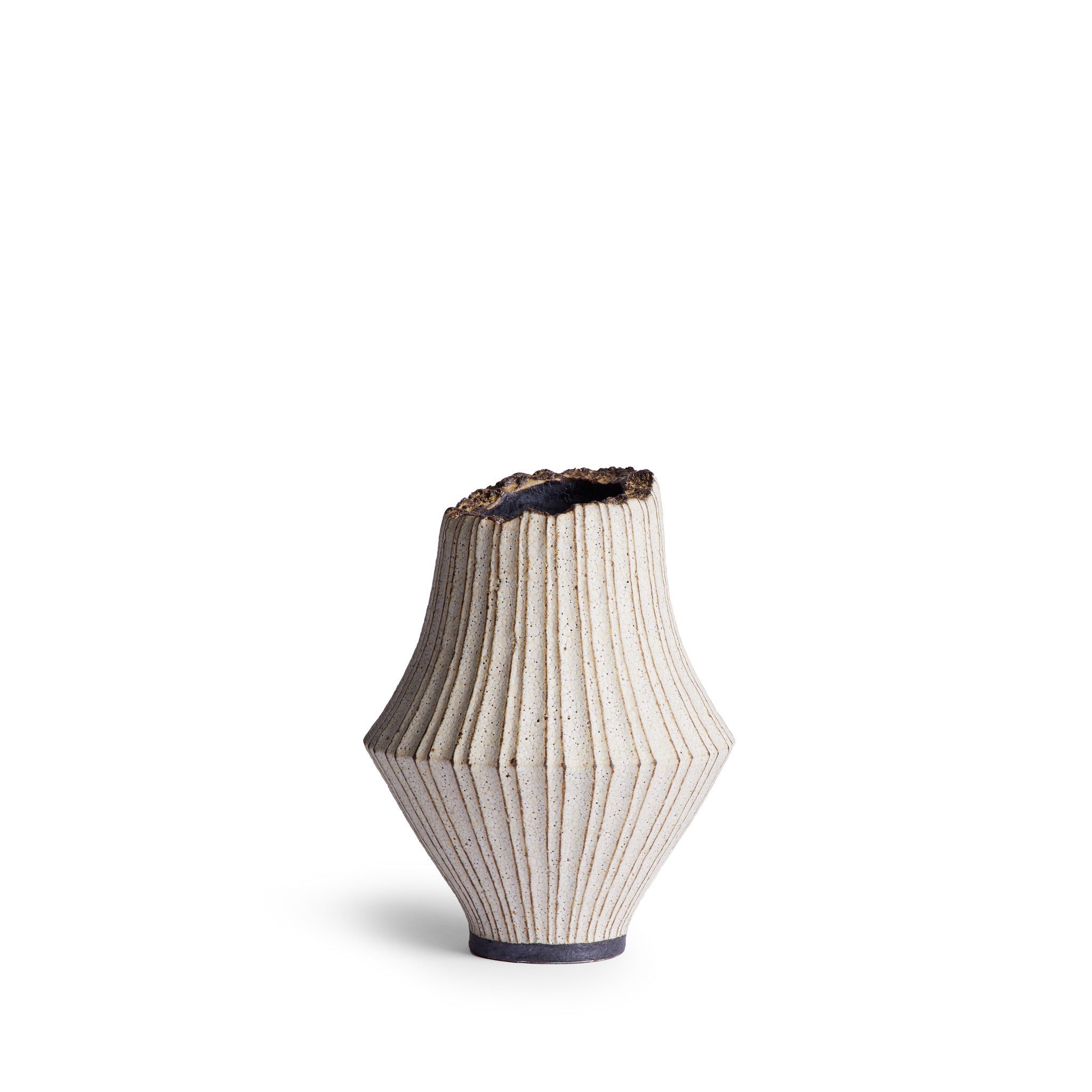 #48 Handmade Ceramic Vessel - Unique Imperfections & Organic Texture - Perfect for Boho Home Decor, Table Centerpiece & Plant Pot