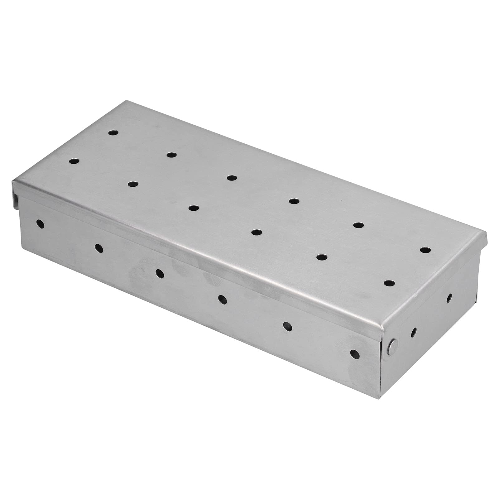HASAKI Smoker Box - Vent Design for Optimal Smoke Flow, High Compatibility with Charcoal & Gas Grills, Durable BBQ Accessory for Smoking Meats, Fish & Vegetables - Perfect for Backyard BBQs, Camping & Outdoor Cooking
