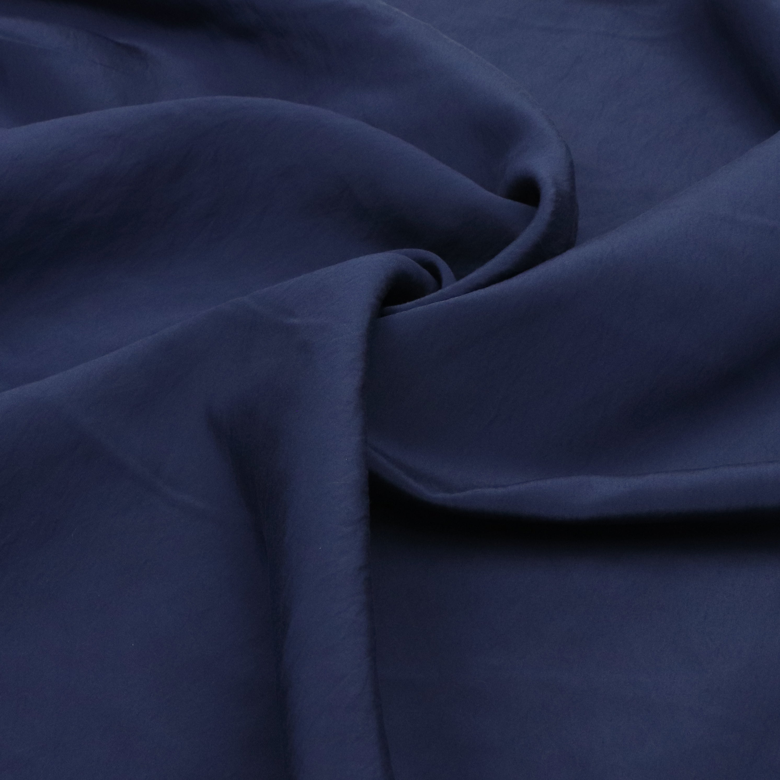 Premium Sandwashed Modal Blend Lawn Fabric - Navy Blue - Soft & Breathable for Summer Dresses, Pajamas & Loungewear