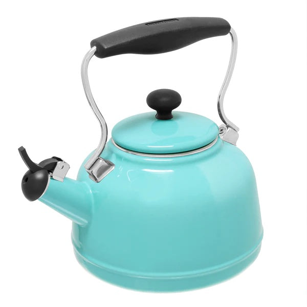 Vintage Teakettle - Classic Retro Style Stovetop Kettle for Tea & Coffee Brewing - Perfect for Home, Kitchen, Office & Gift Giving