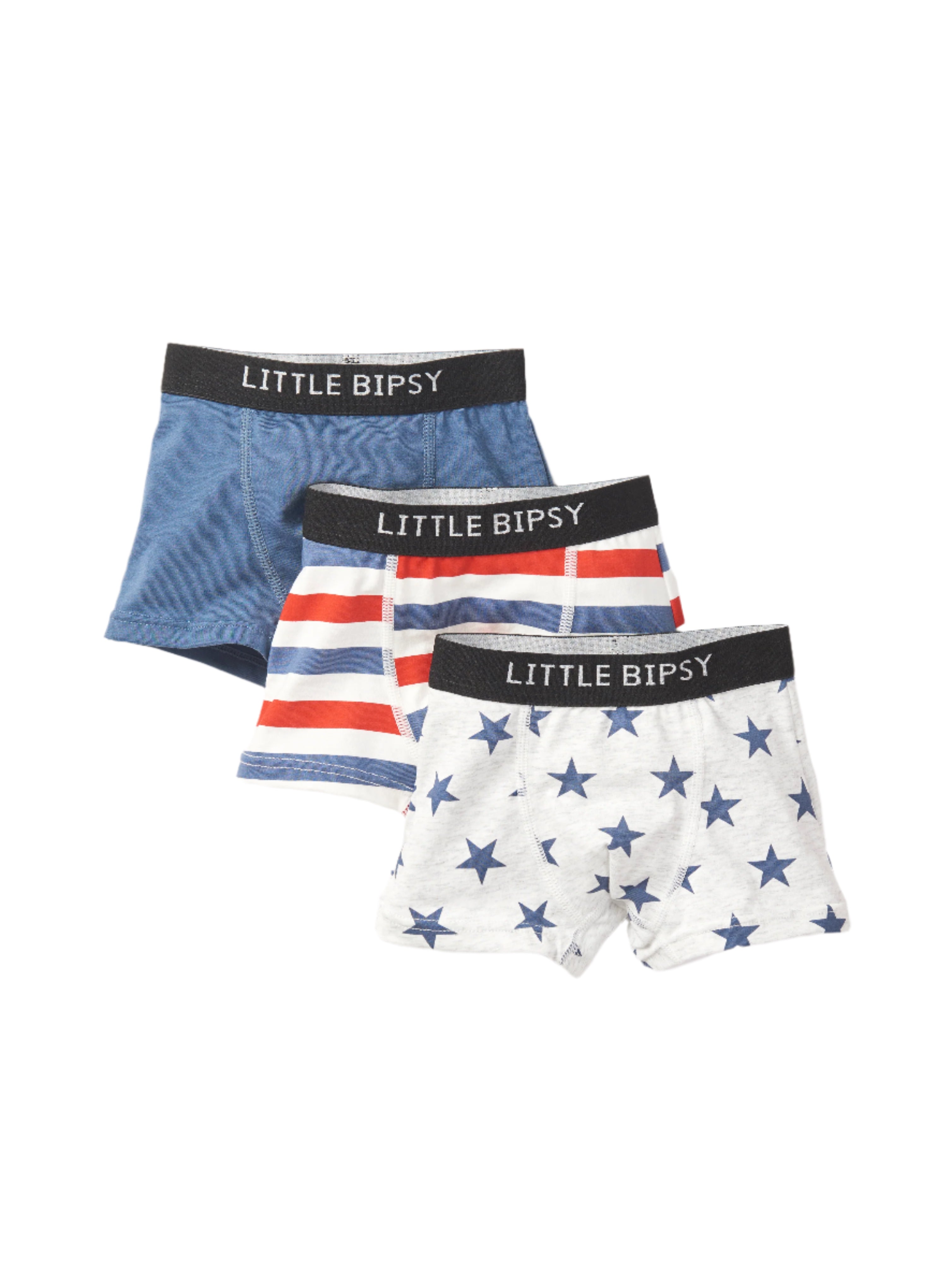 Premium 3-Pack Boxer Briefs for Men - Soft Cotton Blend, Breathable & Comfortable Underwear - USA Mix (Black, Gray, Navy) - Perfect for Daily Wear, Gym & Travel