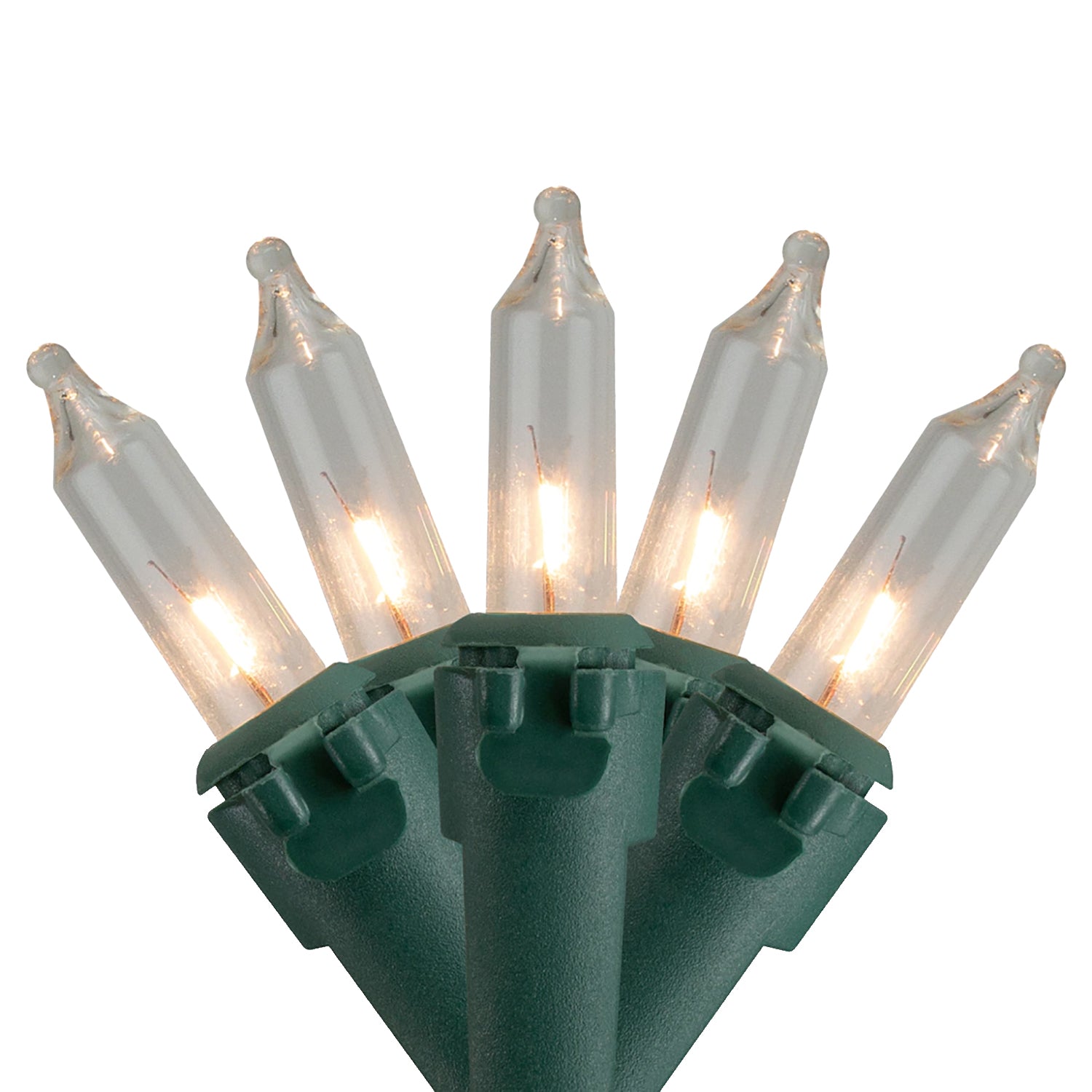 100 Clear Incandescent Mini Lights - 6 Inch Spacing for Christmas Tree, Holiday Decorations & Indoor/Outdoor Lighting