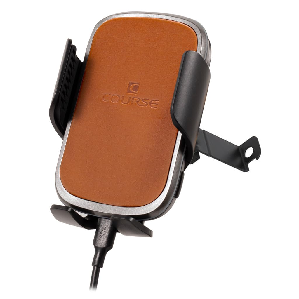 Course Motorsports Direct Fit Phone Mount for Subaru WRX/Impreza/STI (2002-2007) - Auto Closing Car Phone Holder with Charging - Right Side Tan - Perfect for Hands-Free Driving & Navigation