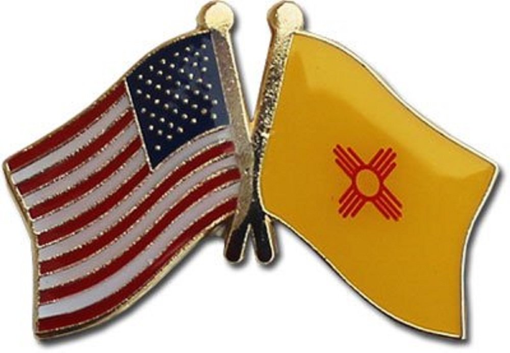 Wholesale Pack of 50 USA New Mexico State Flag Bike Hat Cap Lapel Pins - Perfect for Cycling, Hiking, Outdoor Events & Patriotic Decorations