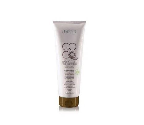 Organic Coconut Oil & Shea Butter Hair Thermal Protector - 250g Leave-In Treatment for Heat Protection & Sealing - Perfect for Styling, Frizz Control & Damaged Hair Repair