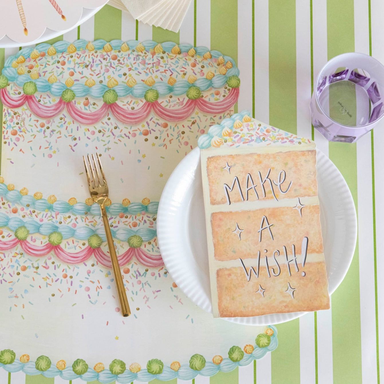 Elegant Cake Slice Table Accent - Decorative Home Decor for Dining Room, Kitchen, and Party Table Settings