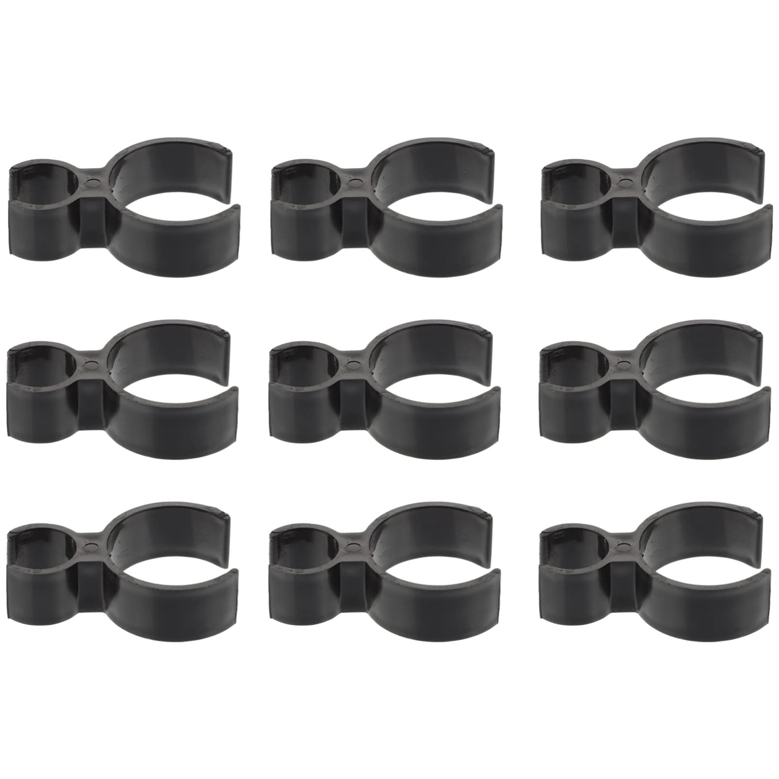 NUOBESTY 24Pcs Champagne Bottle Sparkler Clips - Single Holder Safety Clips for Wine Bottles, Black Candle Holder Clips for Birthday, Wedding, Party Decorations